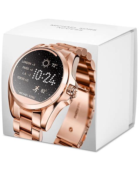 michael kors access bradshaw rose gold-tone smartwatch style mkt5004|Michael Kors .